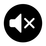 Audio Mute Round SVG Icon